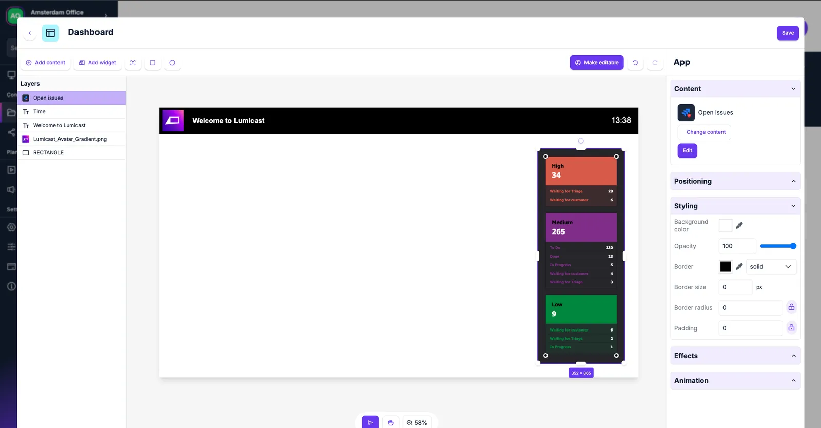 Creating page