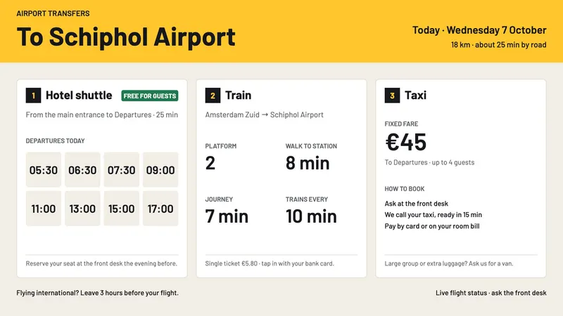 Airport transfers