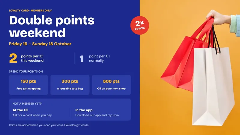 Double points weekend