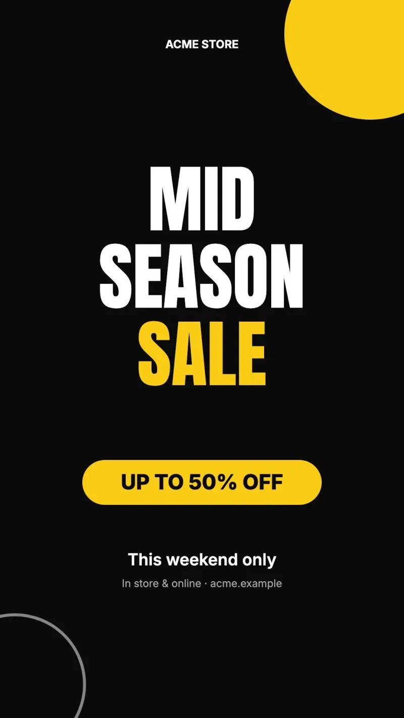 Sale campaign